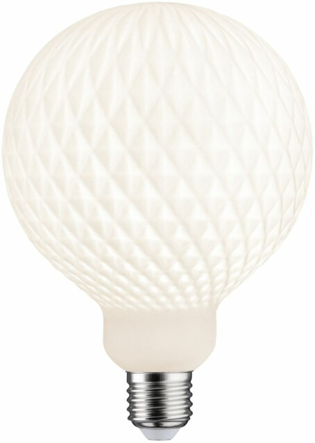 LED-filamenttilamppu Paulmann Lampion Globe, G125, E27, 400lm, 4.3W, 3000K, himmennettävä, valkoinen kenno