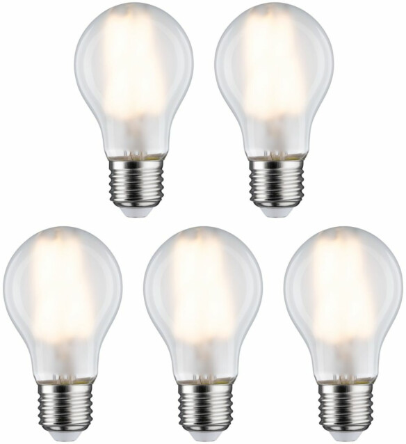 LED-filamenttilamppu Paulmann Pear, E27, 806lm, 7W, 2700K, matta, 5kpl