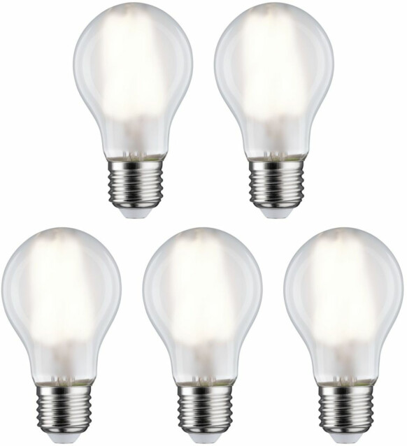 LED-filamenttilamppu Paulmann Pear, E27, 806lm, 7W, 4000K, matta, 5kpl