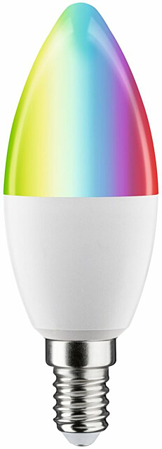 LED-älylamppu Paulmann Smart Home Zigbee 3.0 Candle, E14, 470lm, 5W, RGBW+, himmennettävä, matta