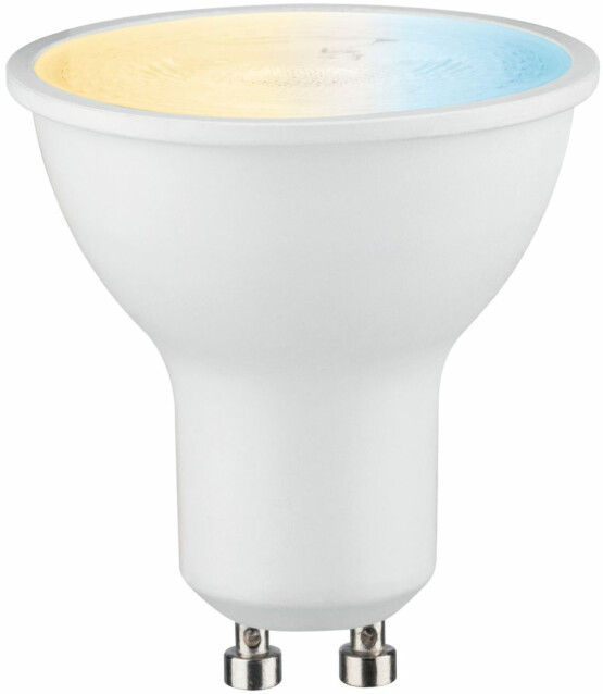 LED-älylamppu Paulmann Smart Home Zigbee Reflector, GU10, 330lm, 4,9W, säädettävä värilämpötila, himmennettävä, matta