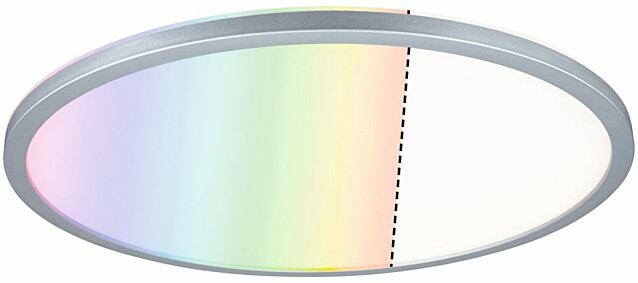 LED-paneeli Paulmann Atria Shine Backlight, Ø42cm, 20W, RGBW, himmennettävä, mattakromi
