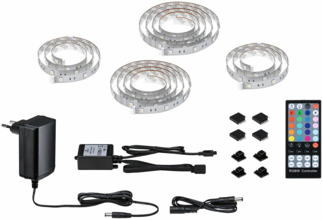 LED-valonauha Paulmann MaxLED 250 TV Comfort, aloituspakkaus, 3.6m, 20.5W, 277lm/m, 30LEDs/m, RGBW+, 24VA