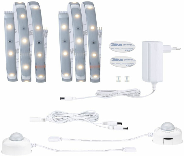 LED-valonauha Paulmann MaxLED 250 Night Comfort, 1m, IP44, 2x4W, 300lm/m, 60LEDs/m, 2700K, 24VA