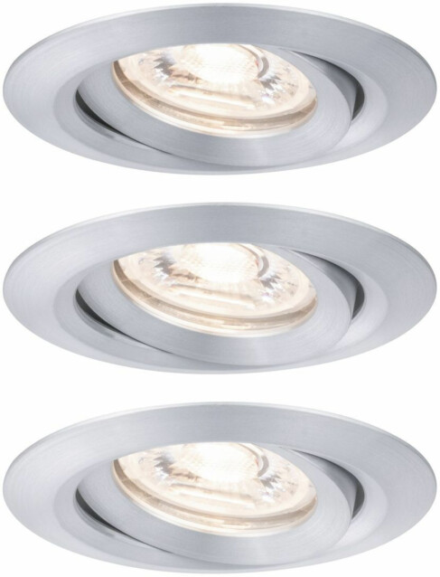 Upotettava LED-valaisin Paulmann Nova Mini Plus Coin, 3kpl, Ø66mm, 300lm, 2700K, himmennettävä, eri värejä