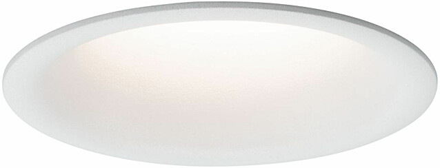 Upotettava LED-valaisin Paulmann Cymbal Coin, IP44, Ø77mm, 6.7W, 430lm, 2700K, himmennettävä, mattavalkoinen