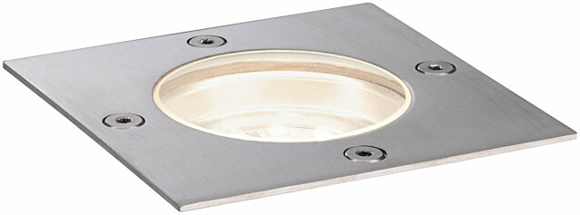 LED-terassivalaisin Paulmann Plug & Shine Floor, IP65, 3000K, 3.6W, ruostumaton teräs