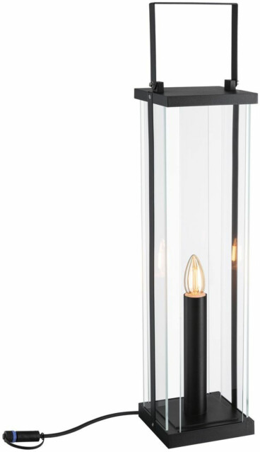 LED-lyhty Paulmann Plug & Shine Classic, 69.5cm, IP44, 1900K, antrasiitti
