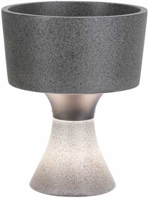 Kukkaruukku LED-valolla Paulmann Concrea, IP65, 21cm, 3000K, betoni