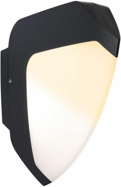 LED-ulkoseinävalaisin liike- ja hämärätunnistimella Paulmann Ikosea, Smart Home Zigbee 3.0, IP44, 5x20.3cm, säädettävä värilämpötila, antrasiitti
