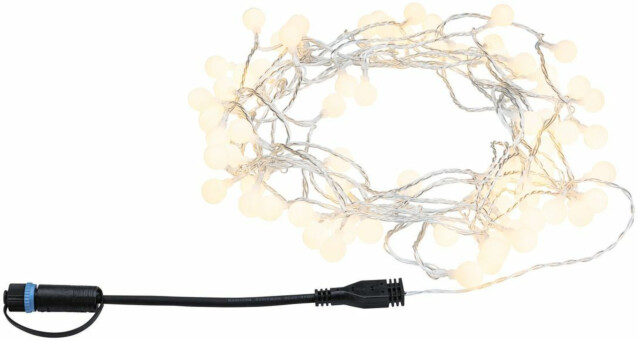 LED-valoketju Paulmann Plug & Shine Fairy lights, 7.5m, IP44, 3000K, musta