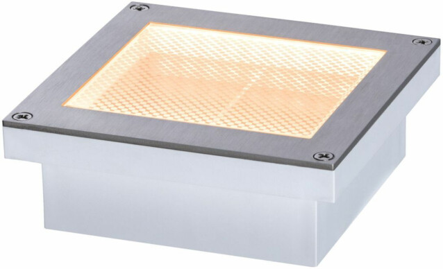 LED-terassivalaisin aurinkokennolla Paulmann Aron, IP67, 10x10cm, 2200K, liiketunnistin, valkoinen