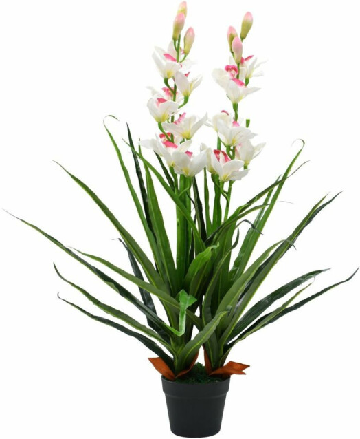 Tekokasvi ruukulla kymbidi (orkidea) 100 cm vihreä_1