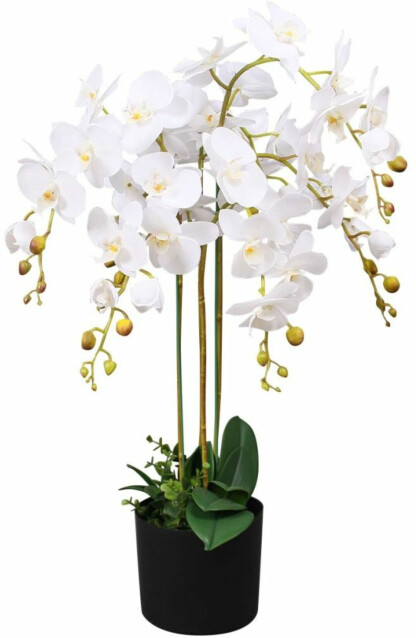 Tekokukka ruukulla orkidea 75 cm valkoinen_1
