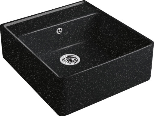 Keittiöallas Villeroy & Boch Butler Sink 60 Chromit Metallinhohto musta CeramicPlus