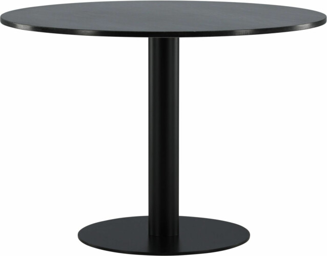 Ruokapöytä Venture Home Estelle Ø106cm, harmaa/musta