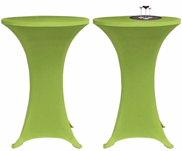 Venyvä pöydänsuoja 2 kpl 60 cm vihreä_1
