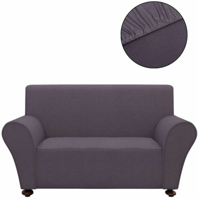 Venyvä sohvan suojapäällinen antrasiitti polyesteri_1