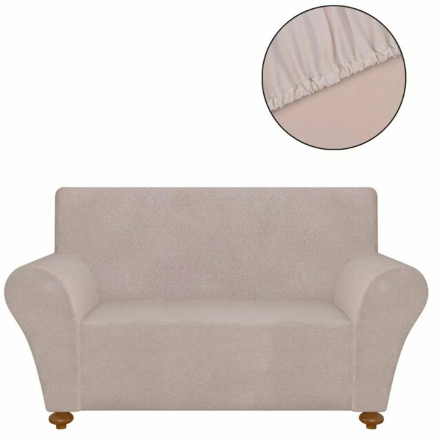 Venyvä sohvan suojapäällinen beige polyesteri_1