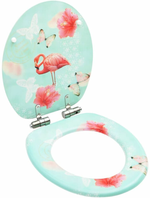 WC istuin soft close kannella MDF flamingokuosi