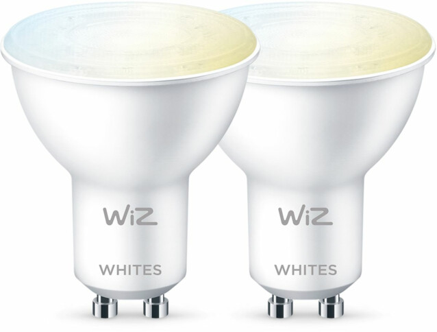 LED-älypolttimo WiZ, Wi-Fi, 5W, GU10, 2700-6500K, 2kpl
