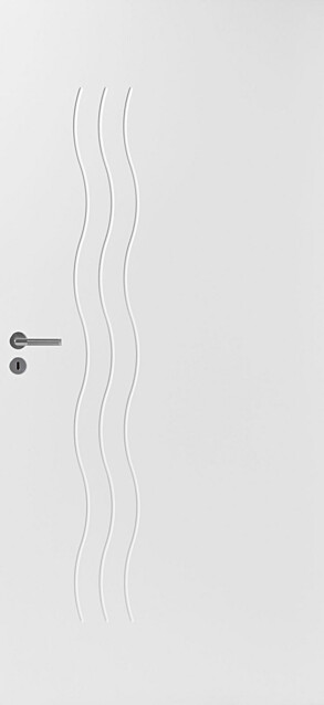 Äänieristysovisetti kuvioitu Swedoor Sound Laine valkoinen