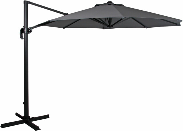 Aurinkovarjo Linz, Ø300cm, tumman harmaa