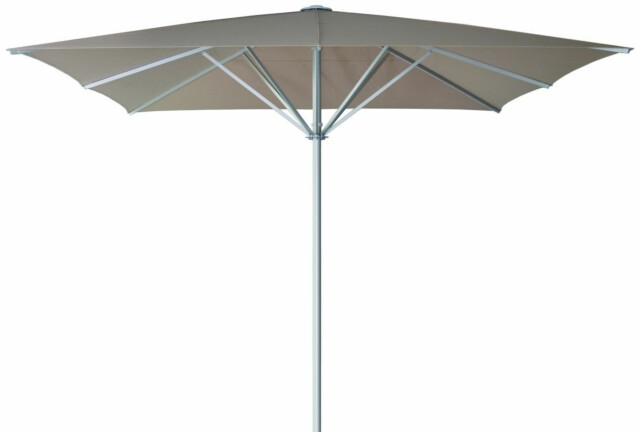 Aurinkovarjo MAY Schattello 4x4 m neliö roikkuva reunus