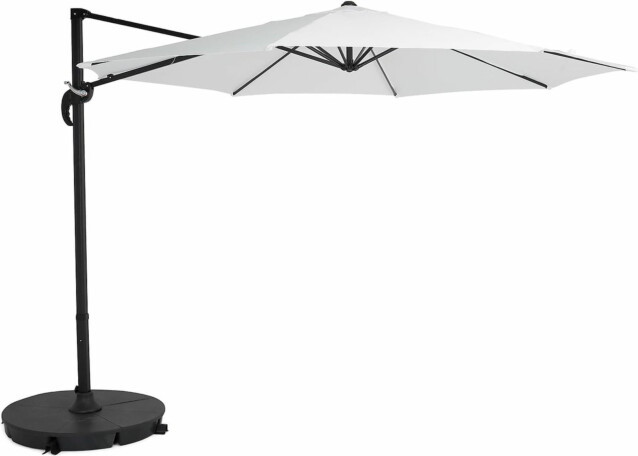 Aurinkovarjo Vienna halk300cm valkoinen-musta