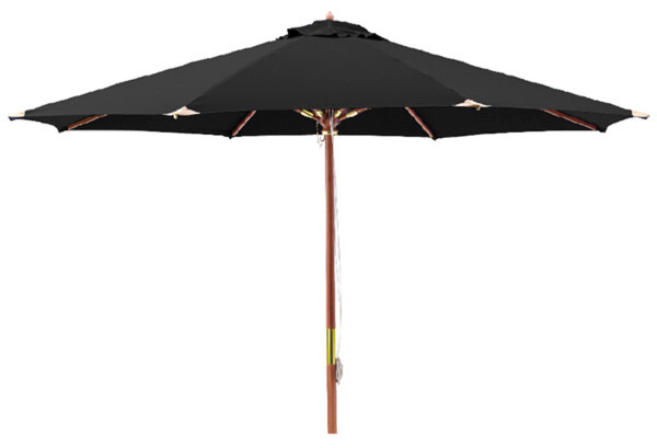 Aurinkovarjo Hillerstorp puurungolla, 335cm, musta 22070