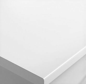 Laminaattibaaritaso Easy Kitchen 249FL valkoinen flatting 30 mm mittatilaus