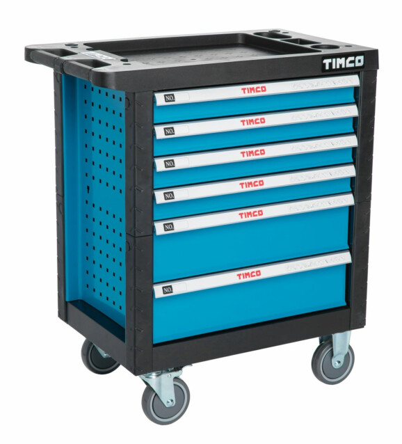Työkaluvaunu työkaluilla Timco, 6 ltk, 220-osainen, sininen