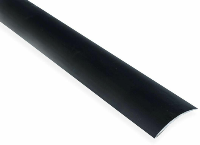 Eritasolista Maler sileä 0-10mm 6,2x41x1000mm alumiini tarra musta anodisoitu