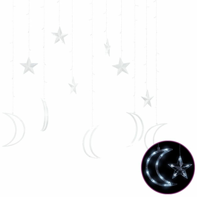 Tähti ja kuu -keijuvalot, kaukosäädin, 138xLED