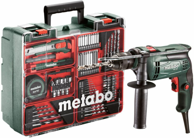 Iskuporakonesetti Metabo SBE 650 Mobile Workshop 650 W + tarvikesarja
