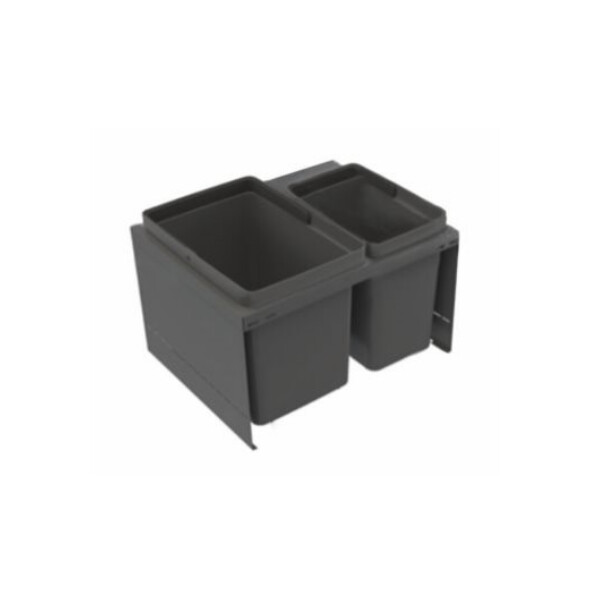 Jätelajittelujärjestelmä IMA Cube Compact M50 1x10L + 1x19L tummanharmaa 1