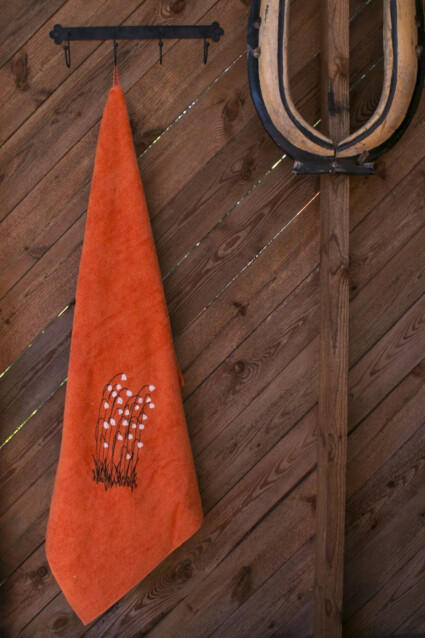 Jättipyyhe Pikkupuoti Suovilla 100x150 cm oranssi