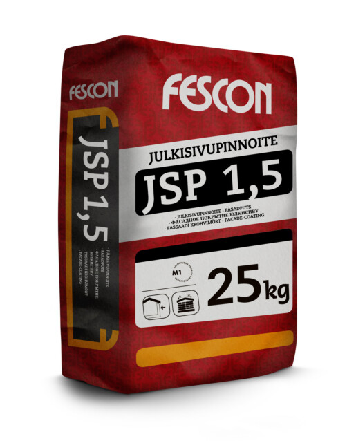 Julkisivupinnoite Fescon JSP 1,5 mm valkoinen 25 kg