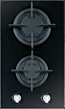 Kaasuliesitaso Schlosser PGH32GCFFD, kalusteisiin asennettava, 30 cm, 2 poltinta, musta lasi