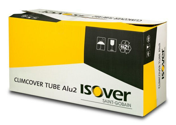 Kanavaeriste ISOVER CLIMCOVER TUBE Alu2 100/50mm 9,6m