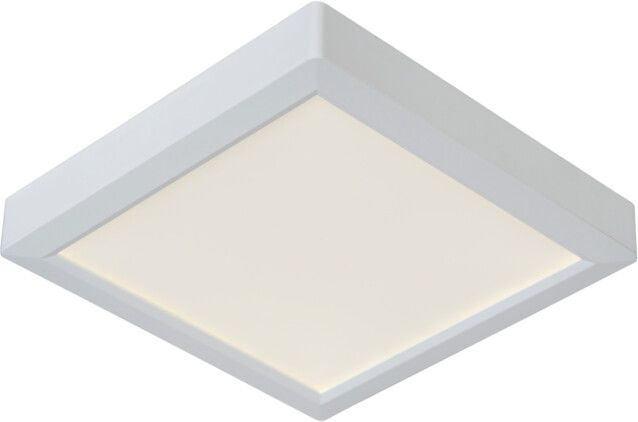 Kattovalaisin Lucide Tendo-LED, 22x22 cm, valkoinen