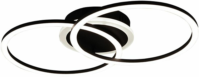 Kattovalaisin Trio Venida LED, pyöreä musta
