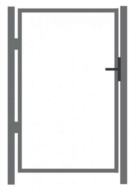 Käyntiportin sinkitty runko korkeus 100 cm leveys 100 cm 