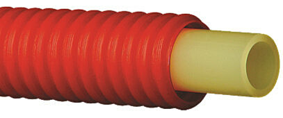 15x2,5mm Käyttövesiputki Pex-C, punaisessa 23/28 suojaputkessa, 50m kieppi  