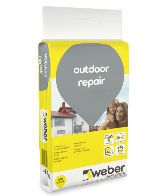 Korjaus- ja tasoituslaasti Weber Outdoor Repair 15 kg