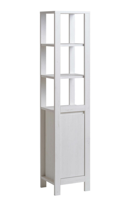 Korkea kaappi Interia Classic Andersen, 41x185x35 cm, valkoinen