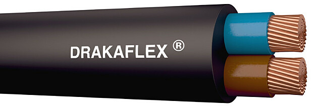 Kumikaapeli Draka DRAKAFLEX H05RN-F 2X1,0 R100
