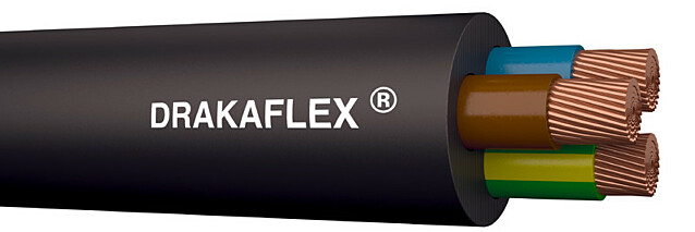 Kumikaapeli Draka DRAKAFLEX H05RN-F 3G1,0 R100
