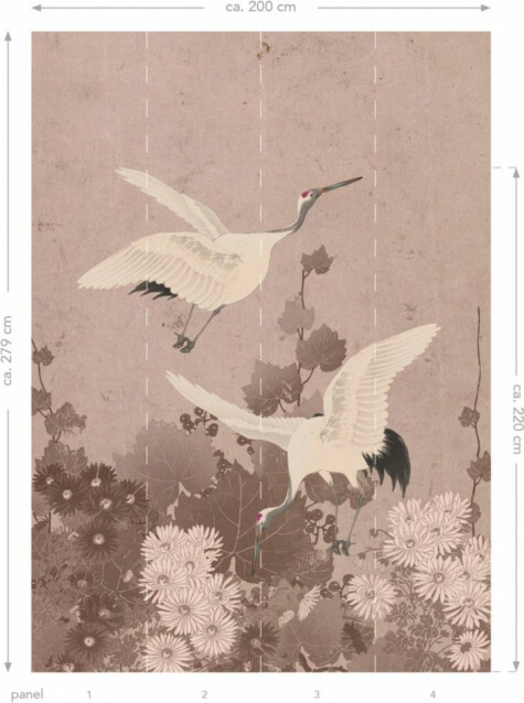 Kuvatapetti Esta Paradise XL Japanese Cranes 2x2,79m