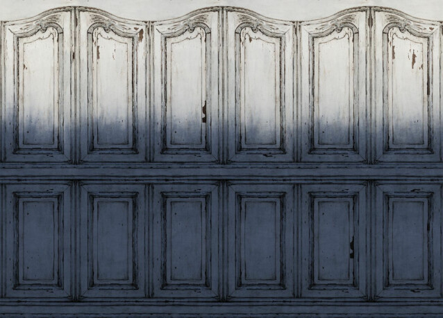 Kuvatapetti Rebel Walls Parisian Panels Dip Dye Blue, non-woven, mittatilaus